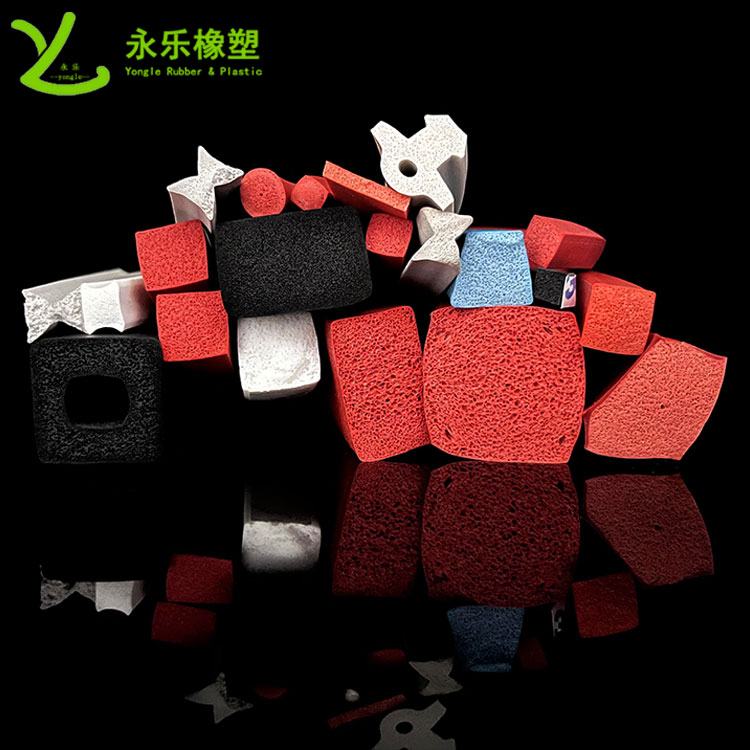 擠出發(fā)泡硅膠條，防水發(fā)泡硅膠條，耐高溫發(fā)泡硅膠條