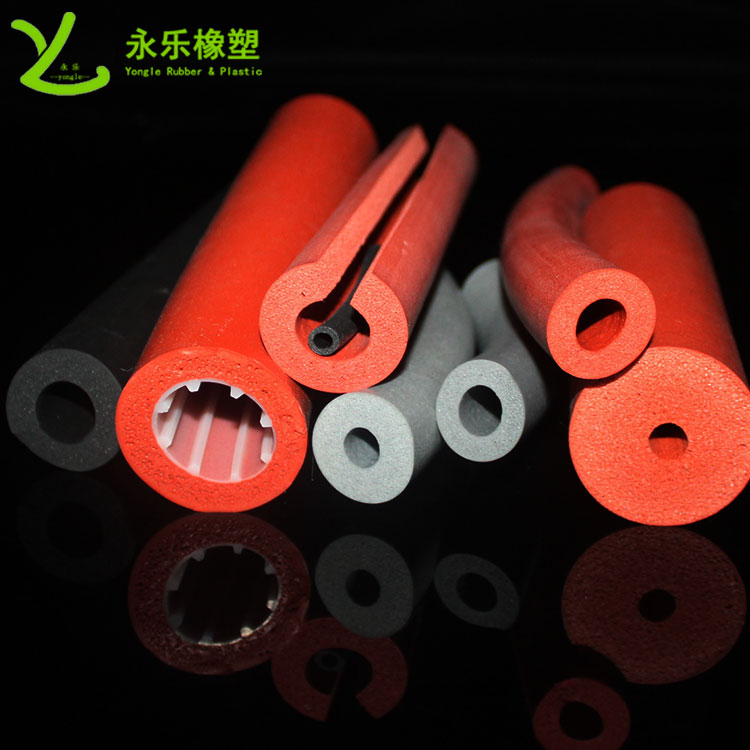 硅膠發(fā)泡管，耐高溫發(fā)泡硅膠管，保溫發(fā)泡硅膠管