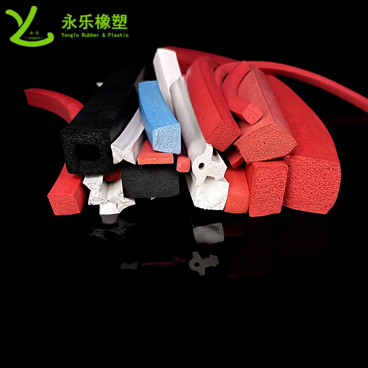 擠出發(fā)泡硅膠條，防水發(fā)泡硅膠條，耐高溫發(fā)泡硅膠條